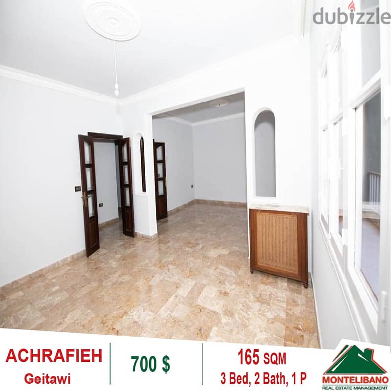 700$!! Apartment for Rent located in Achrafieh Fasouh!! 1