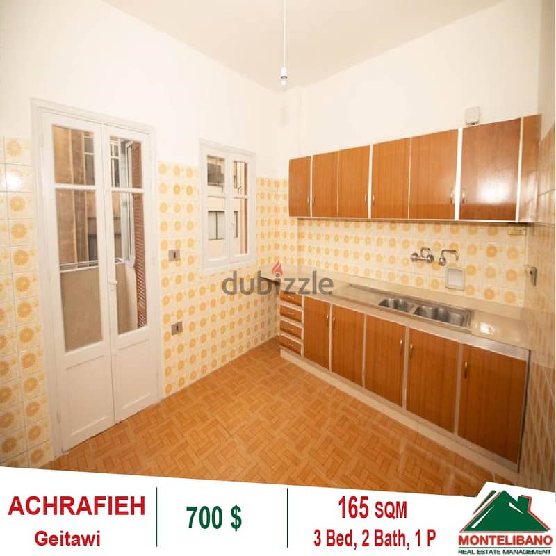 700$!! Apartment for Rent located in Achrafieh Fasouh!! 4
