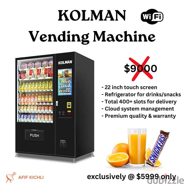 Kolman Vending/Machines New! 0