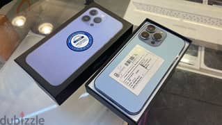 Used open box iphone 13 pro 256gb Sierra Blue Battery health 87% 0