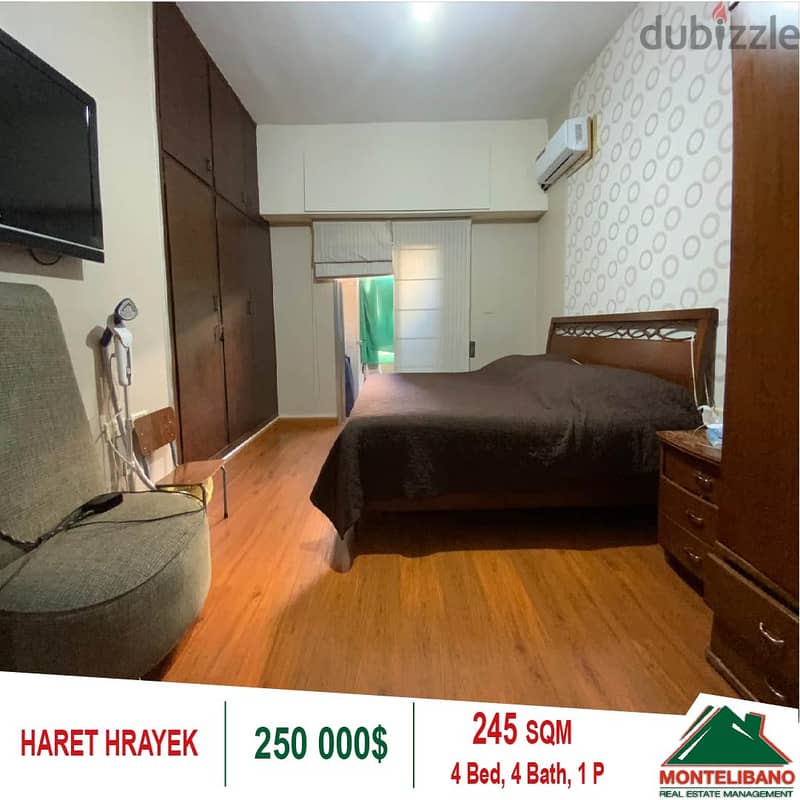 250,000$!! Apartment for Sale located in Haret Hreik 3