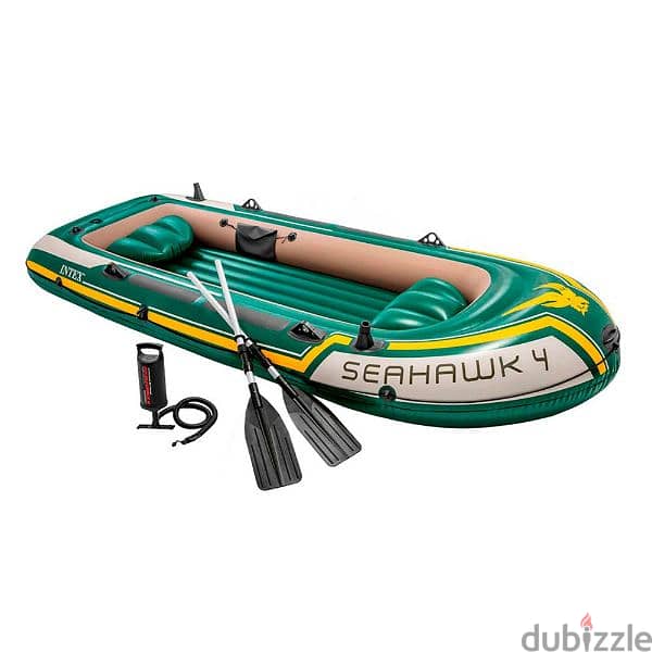 Intex Seahawk 4 Inflatable Boat Set 351 x 145 x 48 cm 0