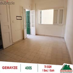 400$!! Apartment for rent located in Gemayze 0