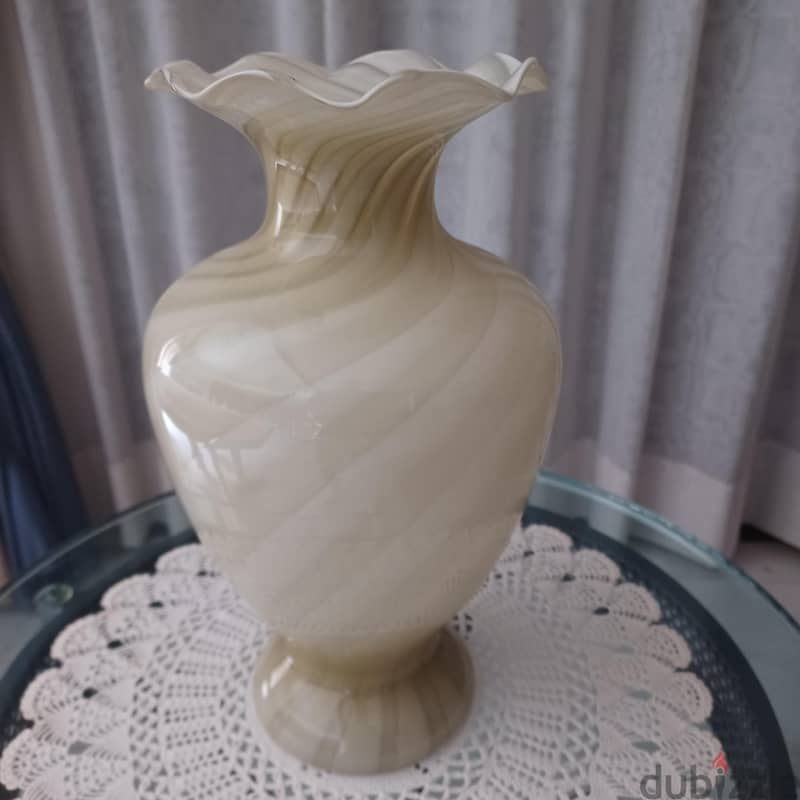 Opaline Light Green Vase 0