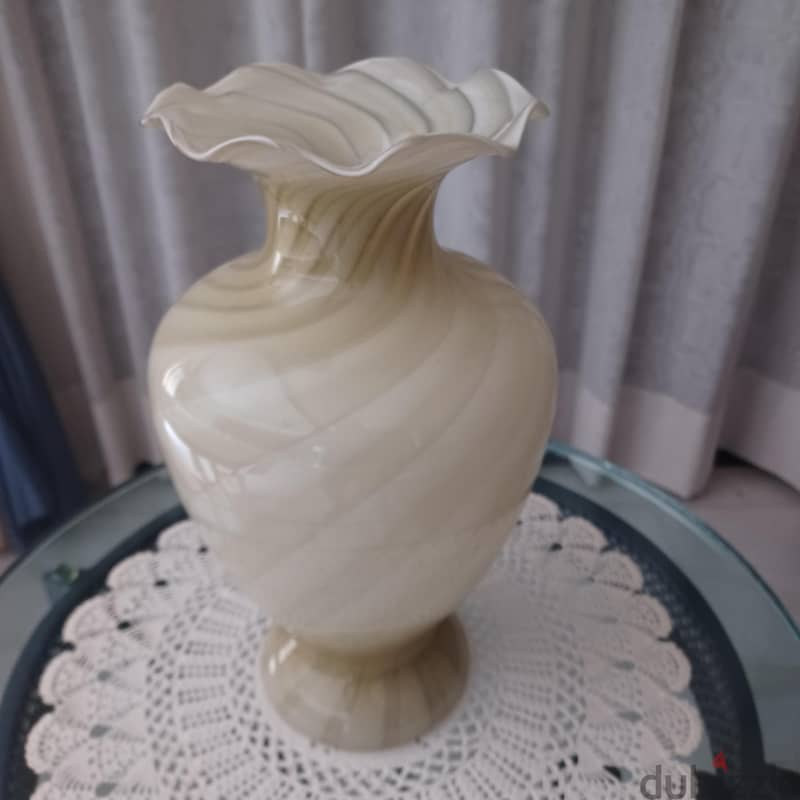 Opaline Light Green Vase 1