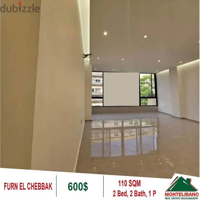 600$!! Apartment for rent located in Furn El Chebbak 0