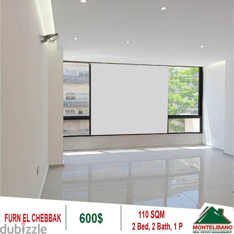 600$!! Apartment for rent located in Furn El Chebbak 1