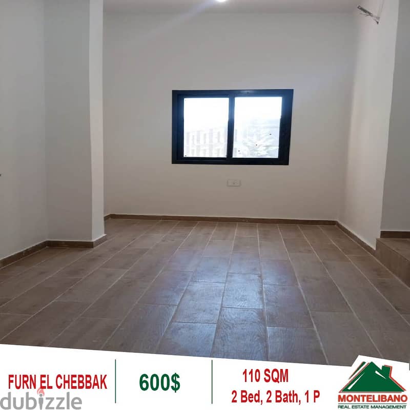 600$!! Apartment for rent located in Furn El Chebbak 2