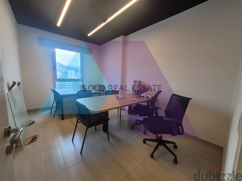 A decorated furnished 120 m2 office for sale in Sin El Fil Highway 1