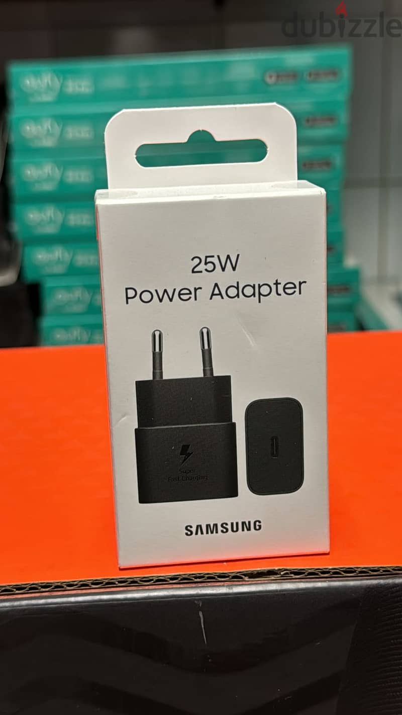 Samsung 25w pd adapter usb-c 2 pin black great & original price 1