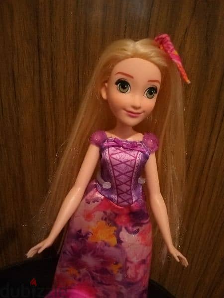 Princess RAPUNZEL ROYAL SHIMMER Disney As new Hasbro doll 2018 +Brush 1