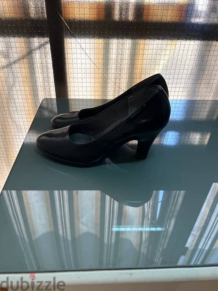 black shoes with high heel 1