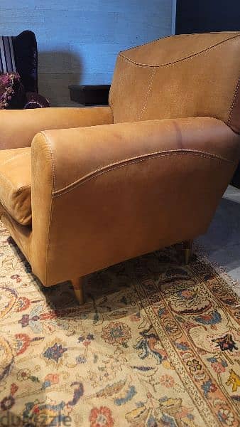 real nubuck italian leather chairs 1