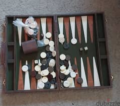 Backgammon Set for Adults Leather 0