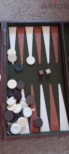 Backgammon Set for Adults Leather 1