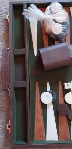 Backgammon Set for Adults Leather 3