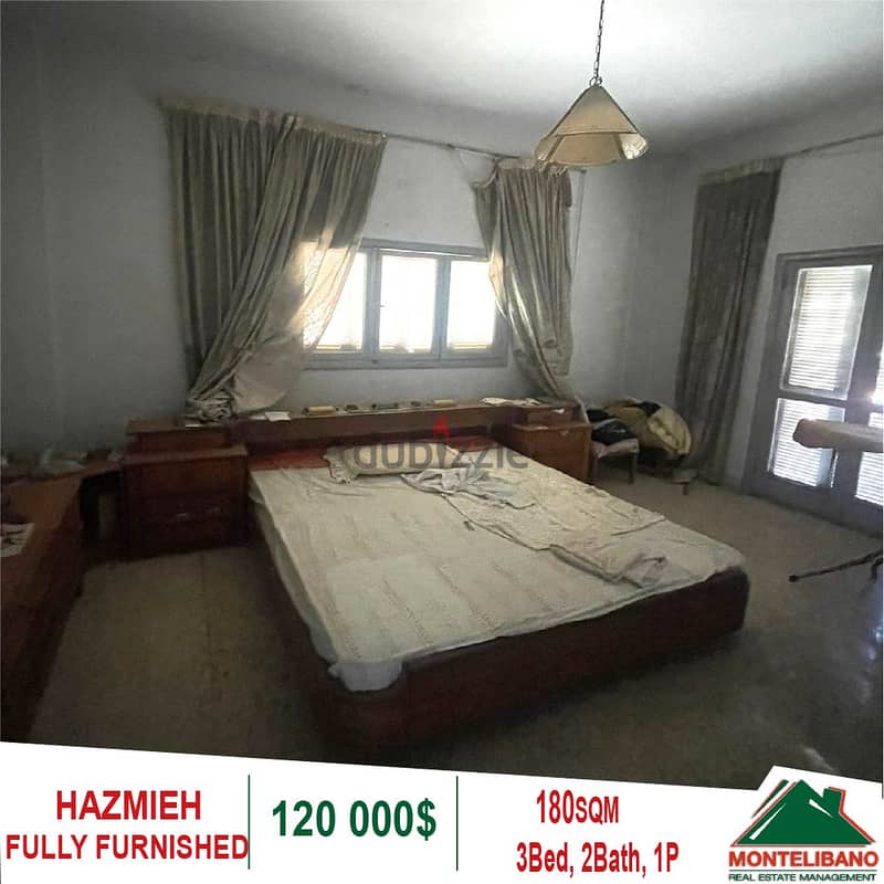 120,000$ Cash Payment!! Apartment For Sale In Hazmieh!! 1