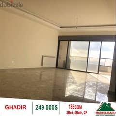 249,000$ Cash Payment!! Apartment For Sale In Ghadir!! 0