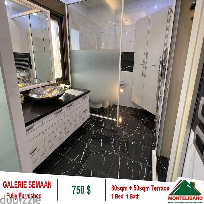 750$!! Fully Furnished /open view apartment for Rent in Galerie Semaan 2