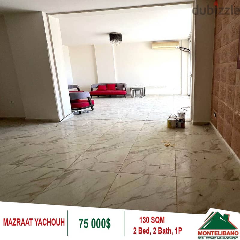 75000$!! Apartment for Sale located in Mazraat Yachouh!! 0