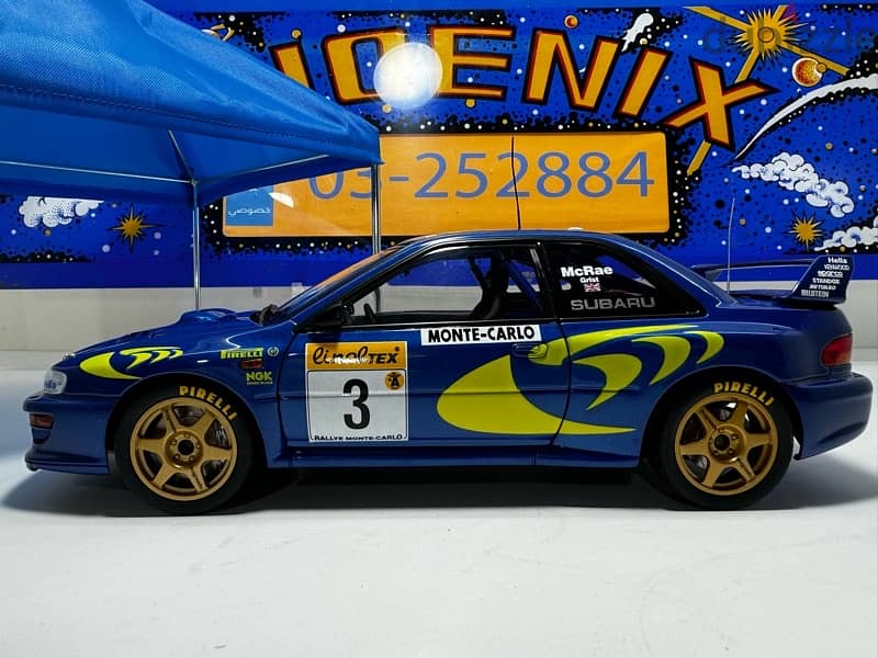 1/18 diecast Autoart Subaru Impreza WRC #3 Monte Carlo 1997 2