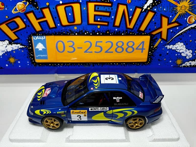 1/18 diecast Autoart Subaru Impreza WRC #3 Monte Carlo 1997 6
