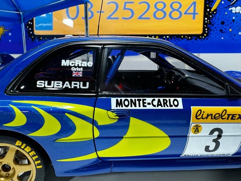 1/18 diecast Autoart Subaru Impreza WRC #3 Monte Carlo 1997 9