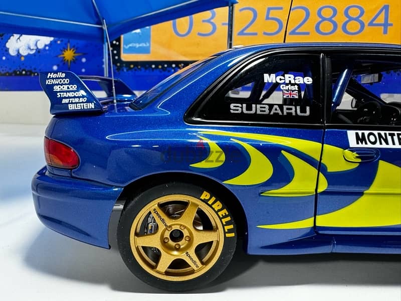 1/18 diecast Autoart Subaru Impreza WRC #3 Monte Carlo 1997 10