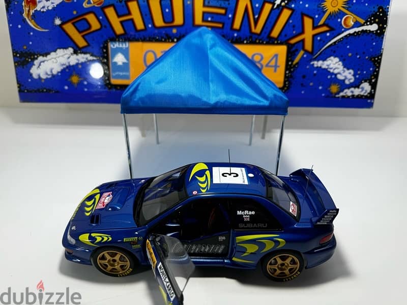 1/18 diecast Autoart Subaru Impreza WRC #3 Monte Carlo 1997 14