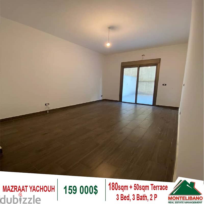159000$!! Apartment for sale located in Mazraat Yachouh 1