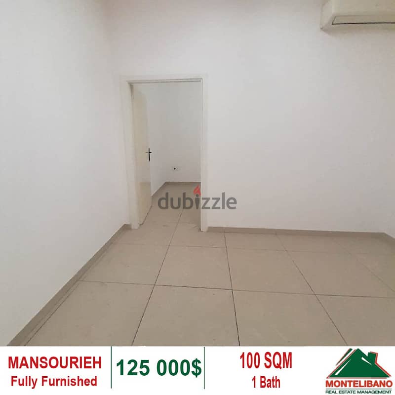125000$!! Fully Furnished Office for sale located in Mansourieh 2