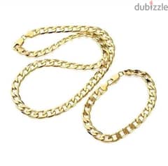 gold necklace and bracelet 0