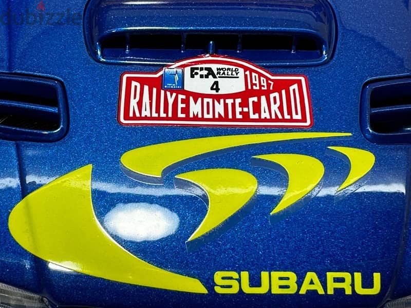 1/18 diecast Autoart Subaru Impreza WRC #4  Monte Carlo Winner 1