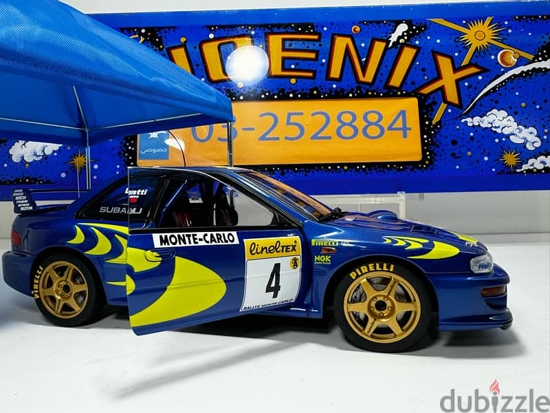 1/18 diecast Autoart Subaru Impreza WRC #4  Monte Carlo Winner 8