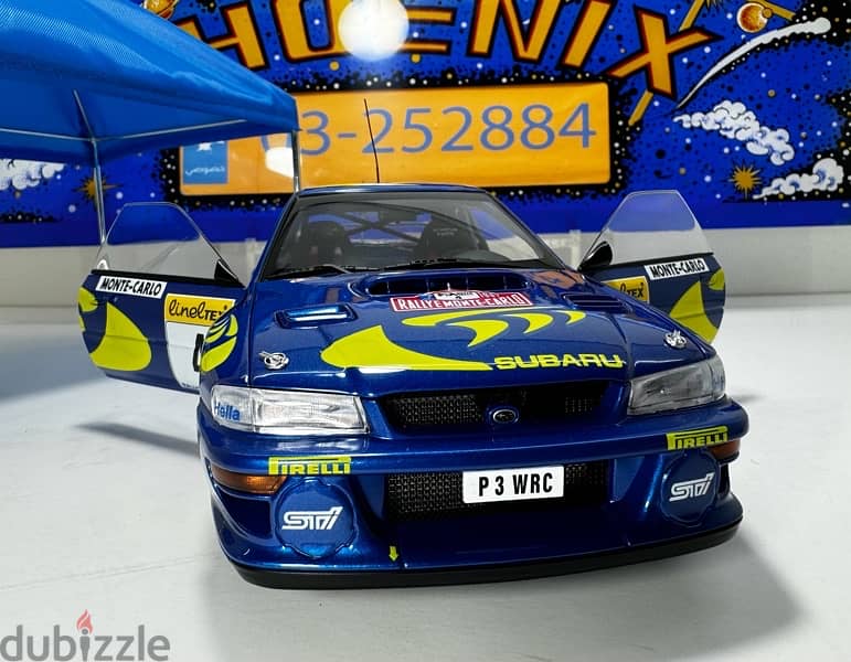 1/18 diecast Autoart Subaru Impreza WRC #4  Monte Carlo Winner 10