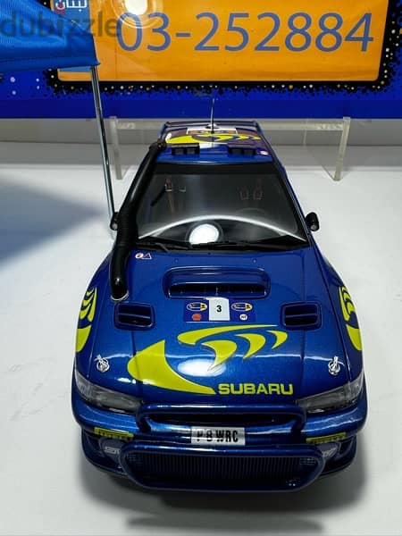 1/18 diecast Autoart Subaru Impreza WRC #3 Safari Winner 1997 2