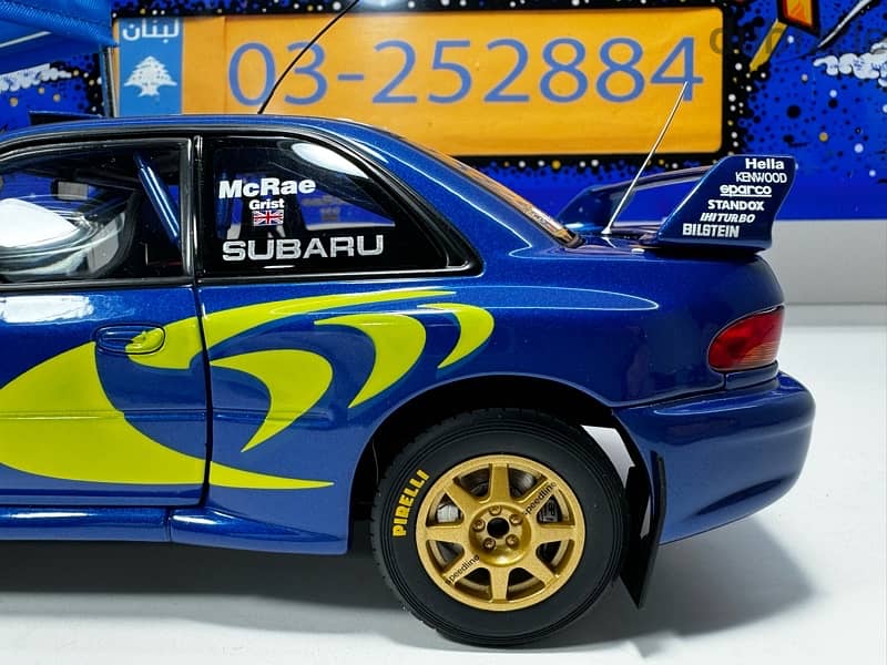 1/18 diecast Autoart Subaru Impreza WRC #3 Safari Winner 1997 10