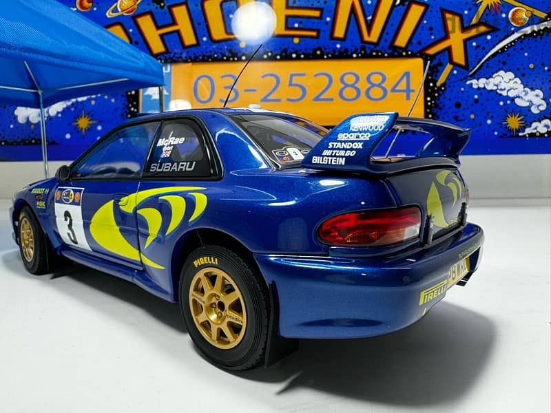 1/18 diecast Autoart Subaru Impreza WRC #3 Safari Winner 1997 11