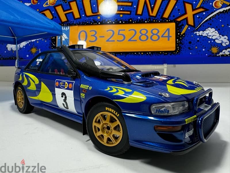 1/18 diecast Autoart Subaru Impreza WRC #3 Safari Winner 1997 13