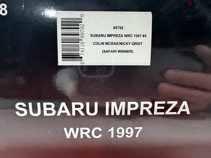 1/18 diecast Autoart Subaru Impreza WRC #3 Safari Winner 1997 14