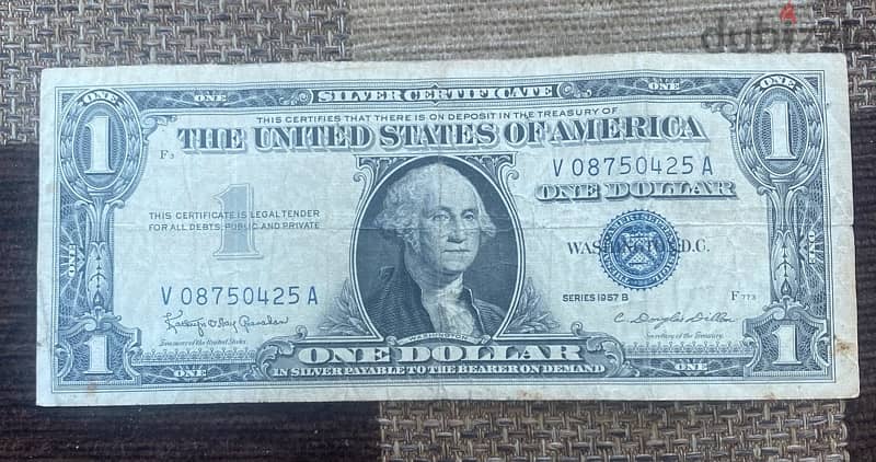 عملة عملات قديمة ١$ اميركي ١٩٥٧ 0