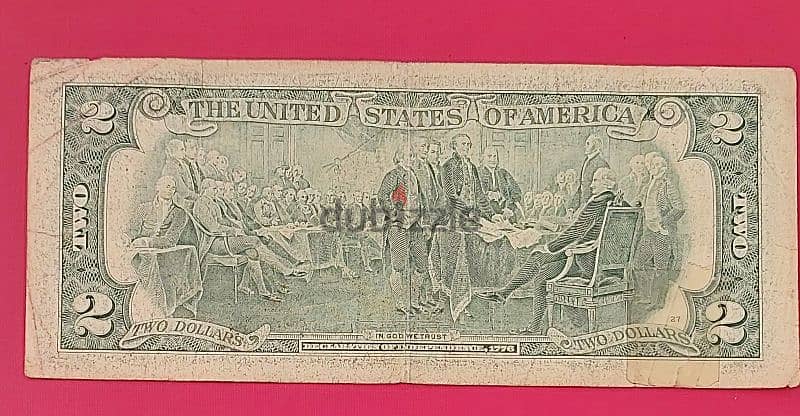 USA $2 bill 2003A old banknote 2