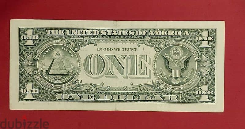 1988 USA $1 bill 5 digit low serial number 2