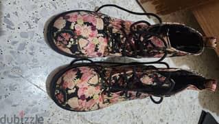 H&M floral textile boots 39 0