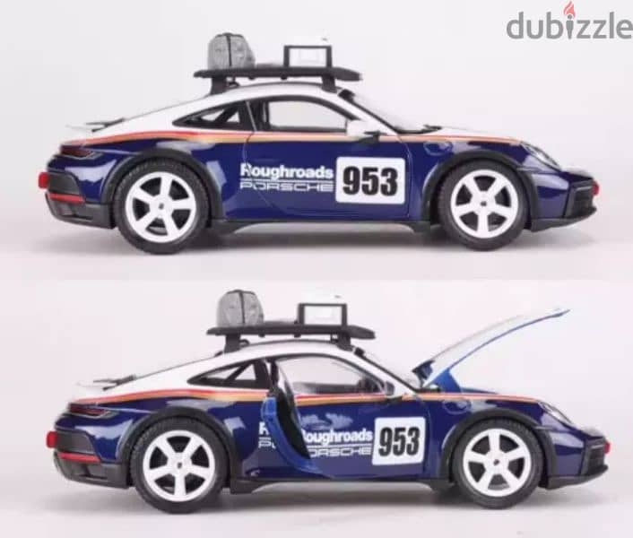 Porsche 911(992) Dakar diecast car model 1:24. 2