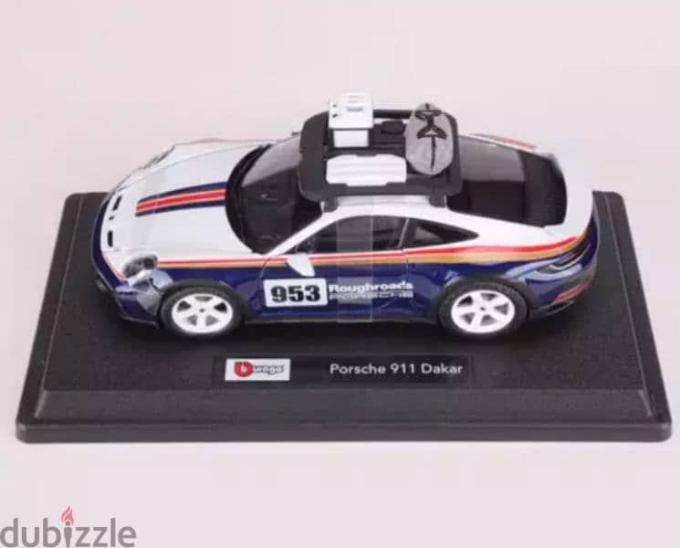 Porsche 911(992) Dakar diecast car model 1:24. 9