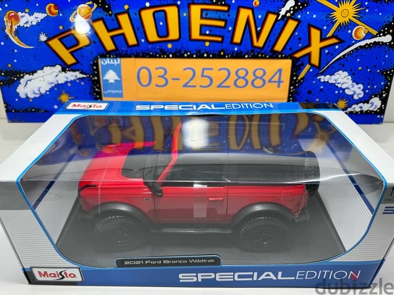 1/18 diecast Ford Bronco Wildtrak Boxed New 1