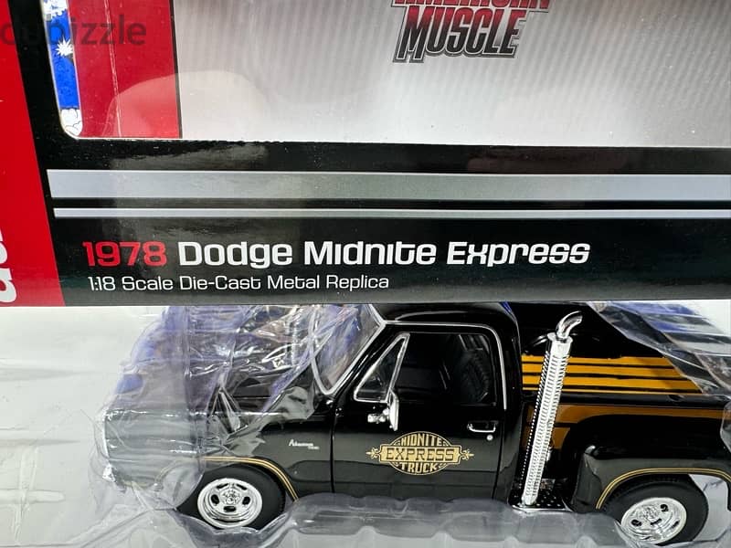 1/18 diecast Dodge Pick-up 1978 Midnight Express by Autoworld NEW SHOP 11