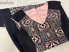 dress like new, high quality, black with white and pink 0