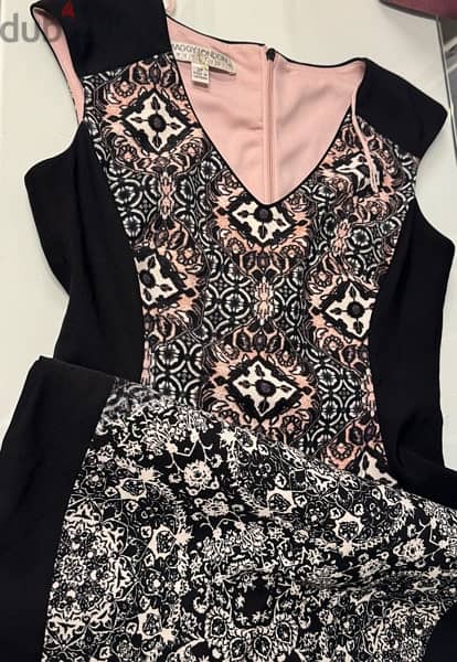 dress like new, high quality, black with white and pink 1